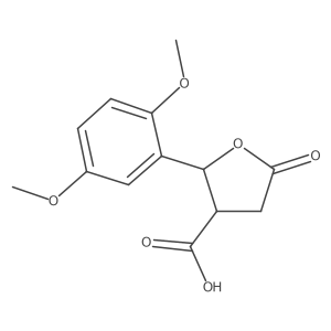 2-(2,5-Dimethoxyphenyl)-5-oxotetrahydrofuran-3-carboxylic acid Structure