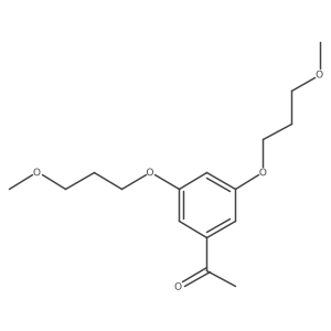 1-[3,5-Bis(3-methoxypropoxy)phenyl]ethanone结构式