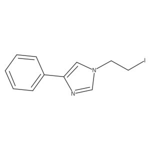 1-(2-iodoethyl)-4-phenyl-1H-imidazole结构式