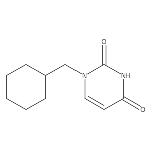 1-(Cyclohexylmethyl)-1,2,3,4-tetrahydropyrimidine-2,4-dione结构式