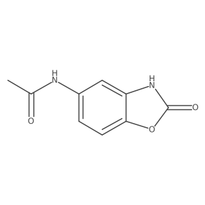 5-Acetamino-2-benzoxazolinone Structure