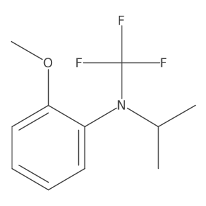 N-isopropyl-2-methoxy-N-(trifluoromethyl)aniline结构式