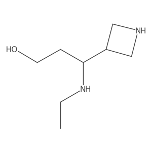 3-(Azetidin-3-yl)-3-(ethylamino)propan-1-ol Structure