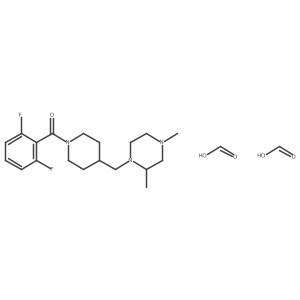 (2,6-Difluorophenyl)(4-((2,4-dimethylpiperazin-1-yl)methyl)piperidin-1-yl)methanone diformate结构式