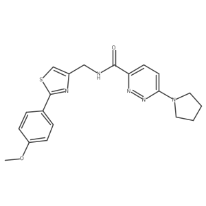 N-((2-(4-methoxyphenyl)thiazol-4-yl)methyl)-6-(pyrrolidin-1-yl)pyridazine-3-carboxamide Structure