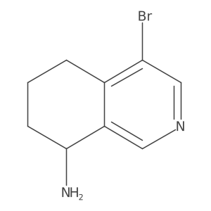 (8S)-4-bromo-5,6,7,8-tetrahydroisoquinolin-8-amine Structure