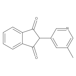 2-(5-Methylpyridin-3-yl)-1H-indene-1,3(2H)-dione结构式