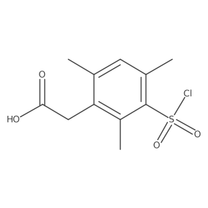 2-[3-(Chlorosulfonyl)-2,4,6-trimethylphenyl]acetic acid结构式