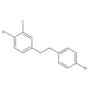 1-Bromo-4-((4-bromobenzyl)oxy)-2-fluorobenzene Structure
