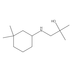 1-[(3,3-Dimethylcyclohexyl)amino]-2-methylpropan-2-ol结构式