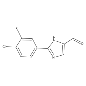 2-(4-Chloro-3-fluorophenyl)-1H-imidazole-5-carbaldehyde Structure