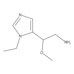 2-(1-ethyl-1H-imidazol-5-yl)-2-methoxyethan-1-amine Structure