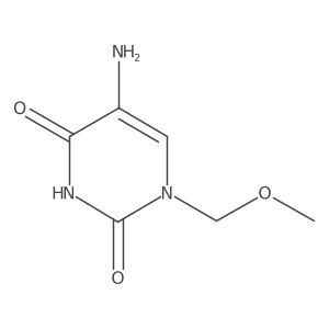 5-Amino-1-(methoxymethyl)-1,2,3,4-tetrahydropyrimidine-2,4-dione Structure
