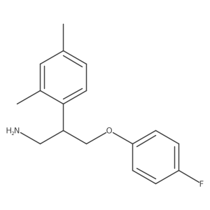Benzeneethanamine, I(2)-[(4-fluorophenoxy)methyl]-2,4-dimethyl- Structure