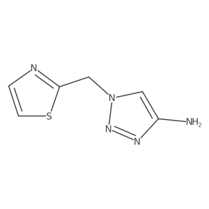 1-(1,3-Thiazol-2-ylmethyl)-1H-1,2,3-triazol-4-amine结构式
