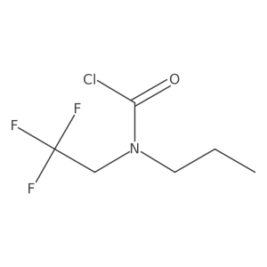 N-propyl-N-(2,2,2-trifluoroethyl)carbamoyl chloride结构式