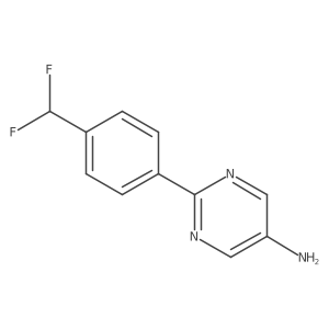 2-[4-(Difluoromethyl)phenyl]pyrimidin-5-amine结构式