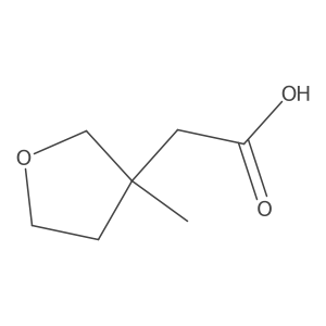 2-(3-Methyloxolan-3-yl)acetic acid Structure