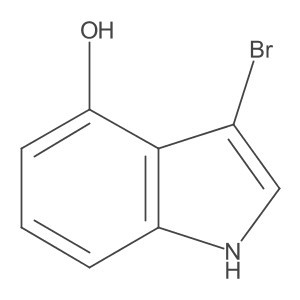 3-Bromo-1H-indol-4-ol结构式