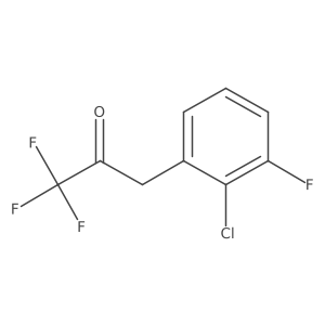 3-(2-Chloro-3-fluorophenyl)-1,1,1-trifluoropropan-2-one结构式