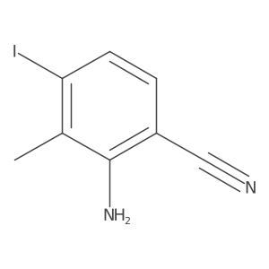 2-Amino-4-iodo-3-methylbenzonitrile结构式