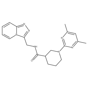 1-(4,6-dimethylpyrimidin-2-yl)-N-([1,2,4]triazolo[4,3-a]pyridin-3-ylmethyl)piperidine-3-carboxamide Structure