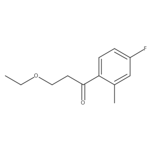 1-Propanone, 3-ethoxy-1-(4-fluoro-2-methylphenyl)- Structure