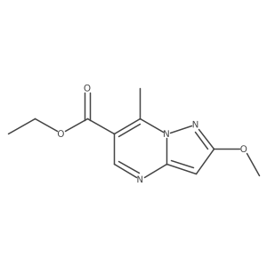 Ethyl 2-methoxy-7-methylpyrazolo[1,5-a]pyrimidine-6-carboxylate Structure