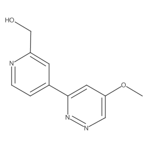 4-(5-Methoxy-3-pyridazinyl)-2-pyridinemethanol Structure