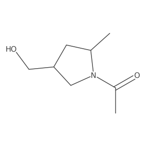 1-[4-(Hydroxymethyl)-2-methyl-1-pyrrolidinyl]ethanone Structure