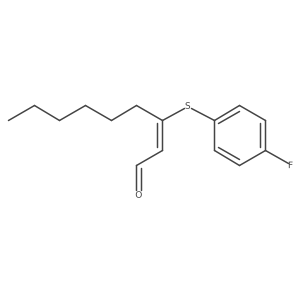 (2Z)-3-[(4-Fluorophenyl)thio]-2-nonenal Structure