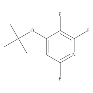 4-t-Butoxy-2,3,6-trifluoropyridine结构式