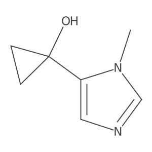 1-(1-Methyl-1h-imidazol-5-yl)cyclopropan-1-ol结构式