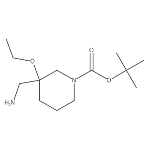 Tert-butyl 3-(aminomethyl)-3-ethoxypiperidine-1-carboxylate Structure