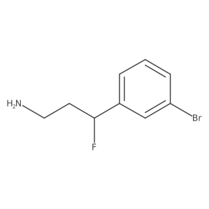 3-(3-Bromophenyl)-3-fluoropropan-1-amine结构式