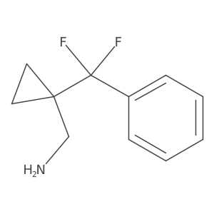 {1-[Difluoro(phenyl)methyl]cyclopropyl}methanamine Structure