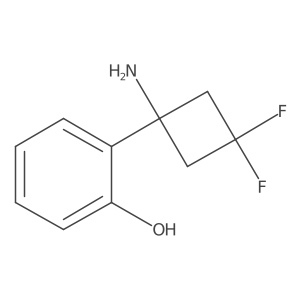 2-(1-Amino-3,3-difluorocyclobutyl)phenol结构式
