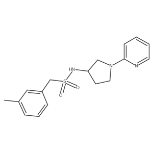 N-(1-(pyridin-2-yl)pyrrolidin-3-yl)-1-(m-tolyl)methanesulfonamide Structure