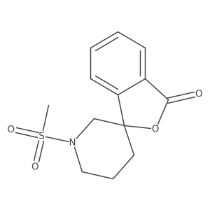 1'-(methylsulfonyl)-3H-spiro[isobenzofuran-1,3'-piperidin]-3-one结构式