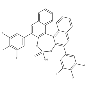 (11bR)-4-hydroxy-2,6-bis(3,4,5-trifluorophenyl)dinaphtho[2,1-d:1',2'-f][1,3,2]dioxaphosphepine 4-oxide结构式
