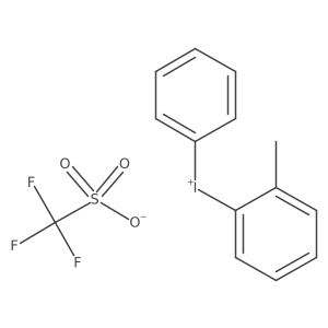 (2-Methylphenyl)(phenyl)iodonium triflate结构式