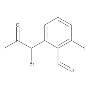 2-(1-Bromo-2-oxopropyl)-6-iodobenzaldehyde结构式