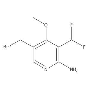 5-(Bromomethyl)-3-(difluoromethyl)-4-methoxypyridin-2-amine Structure