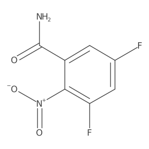 3,5-Difluoro-2-nitrobenzamide结构式