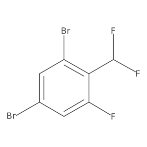 1,5-Dibromo-2-(difluoromethyl)-3-fluorobenzene结构式