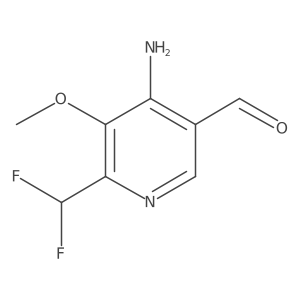 4-Amino-6-(difluoromethyl)-5-methoxynicotinaldehyde Structure