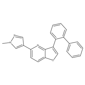 3-([1,1'-Biphenyl]-2-yl)-5-(1-methyl-1H-pyrazol-4-yl)furo[3,2-b]pyridine Structure