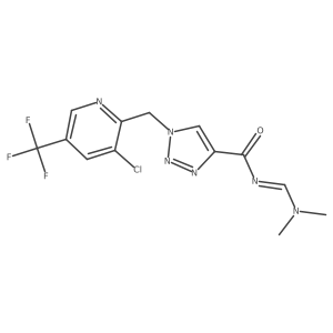 1-{[3-chloro-5-(trifluoromethyl)pyridin-2-yl]methyl}-N-[(dimethylamino)methylidene]-1H-1,2,3-triazole-4-carboxamide Structure