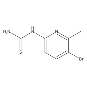 N-(5-Bromo-6-methyl-2-pyridyl)thiourea Structure
