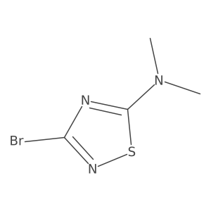 3-Bromo-N,N-dimethyl-1,2,4-thiadiazol-5-amine Structure